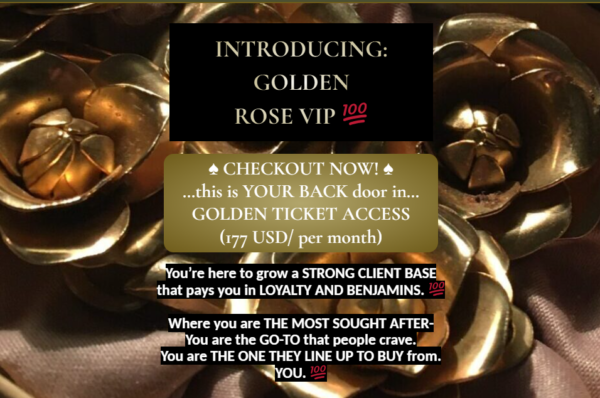 Golden Rose VIP 💯 AKA GOLDEN TICKET ACCESS & The Hooligan Den